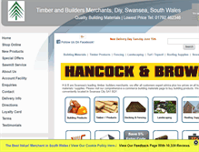 Tablet Screenshot of hancockandbrown.com